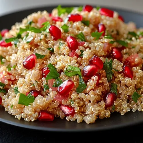 Salade de quinoa au miel et grenade