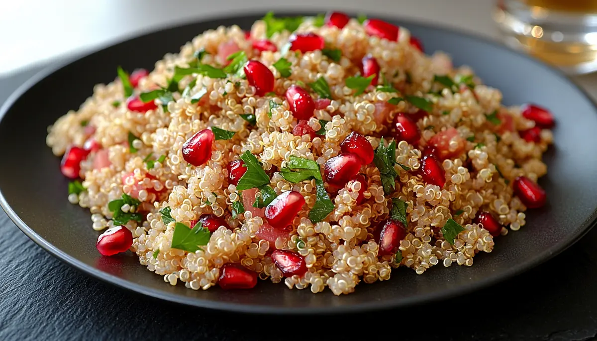 Salade de quinoa au miel et grenade