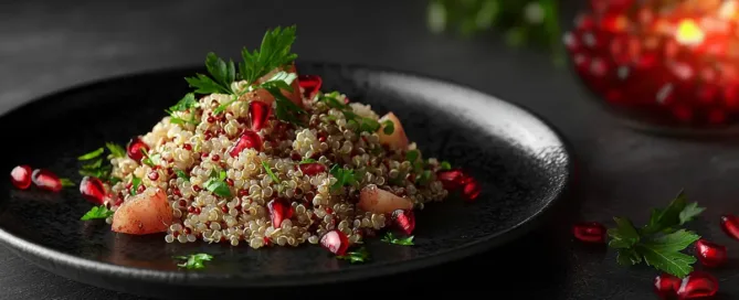 recette salade de quinoa au miel et grenade