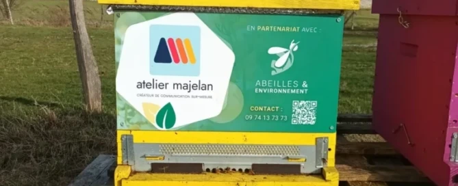 Ruche sponsorisée par Atelier Majelan