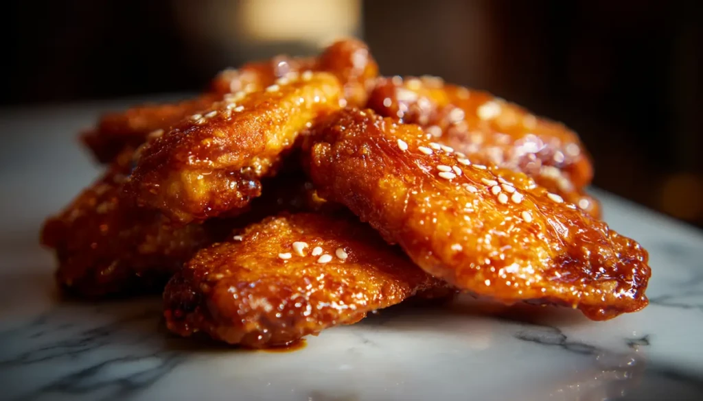 recette Ailes de poulet miel-sésame