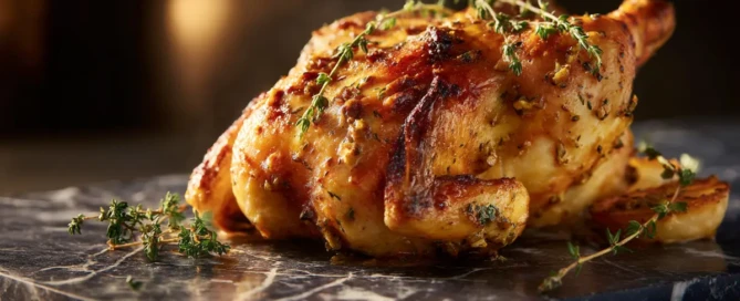 recette Poulet miel-moutarde au four