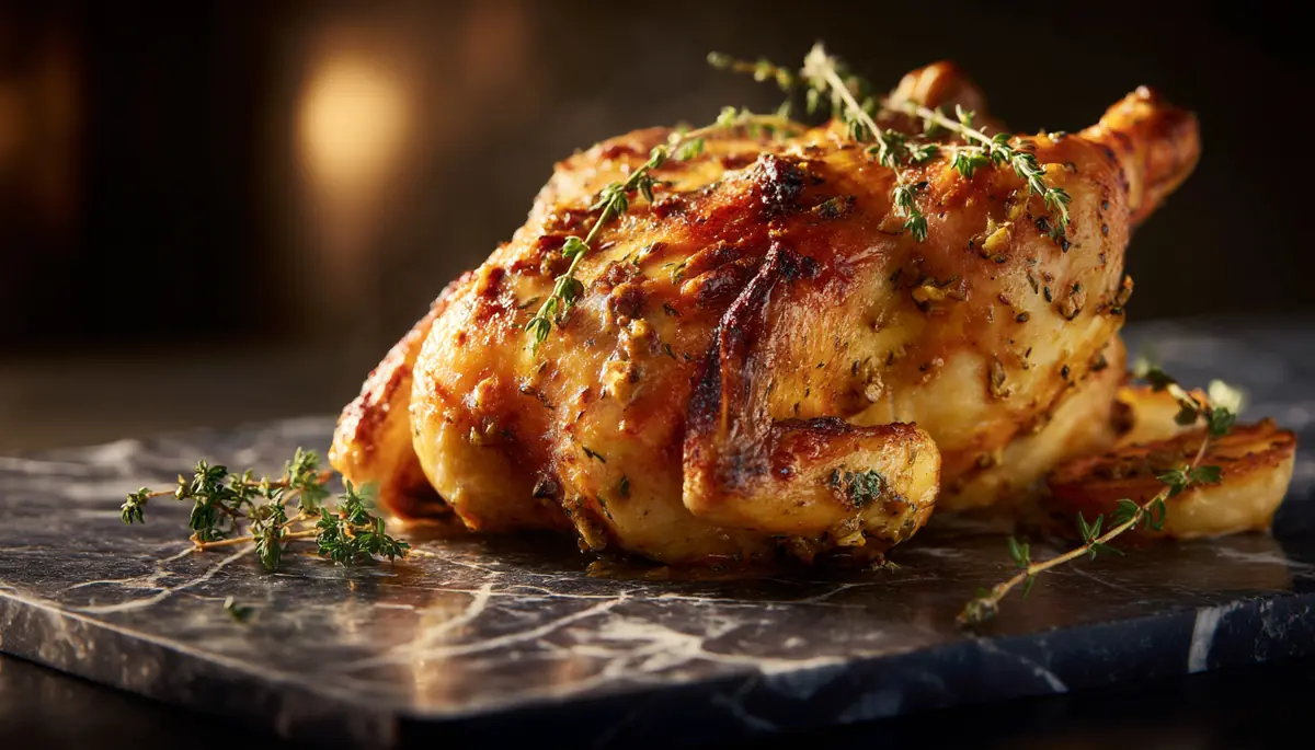 recette Poulet miel-moutarde au four