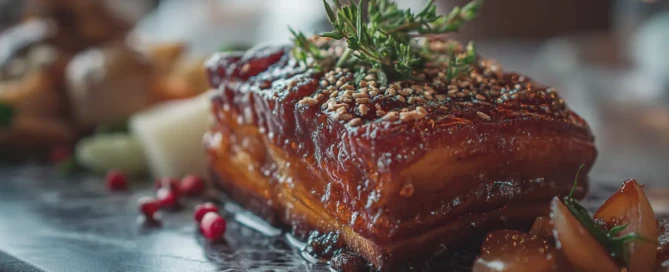 recette Travers de porc laqués au miel