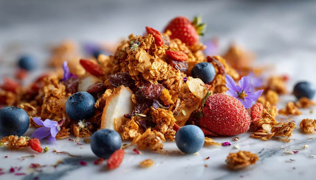 recette Granola croustillant au miel et fruits secs
