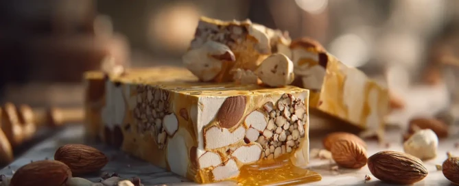 recette Nougat tendre au miel et amandes