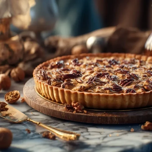 recette Tarte aux noix et miel
